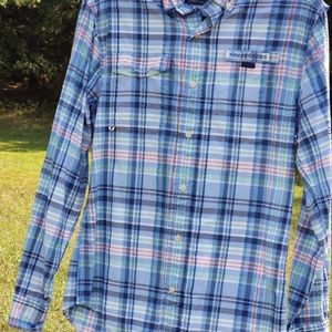 Vineyard Vines Harbor Plaid Madras Shirt XS